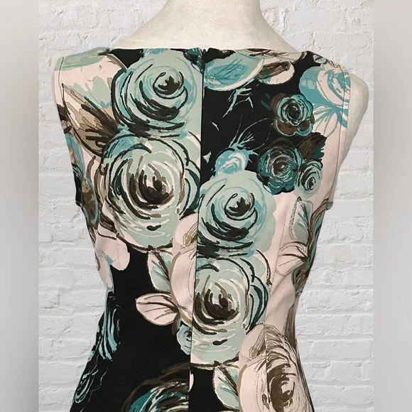 Connected Apparel Floral Sheath Sleeveless Dress Womens Petite 4 Feminine - Picture 5 of 8